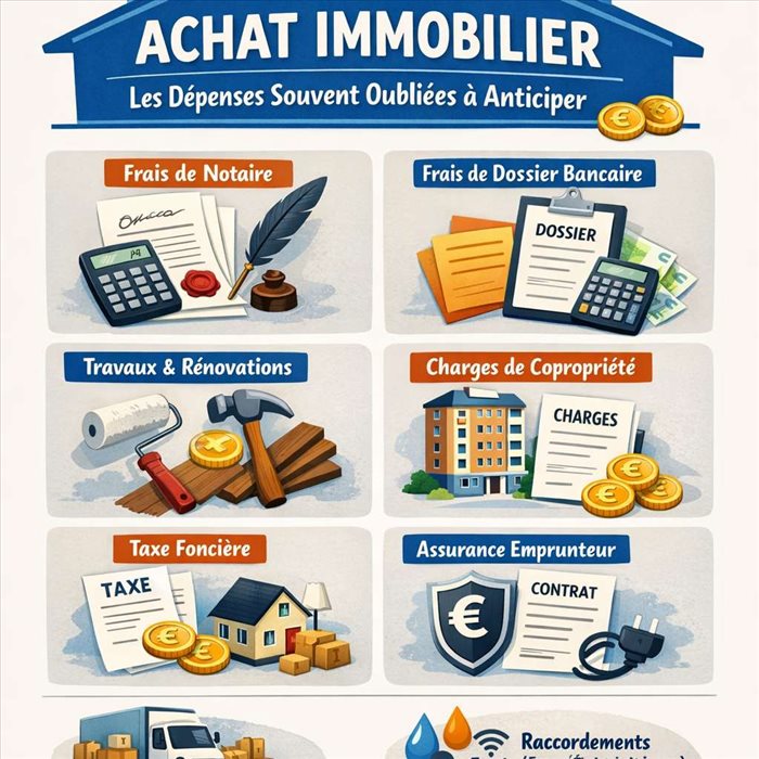 Achat immobilier : les dépenses souvent oubliées à anticiper