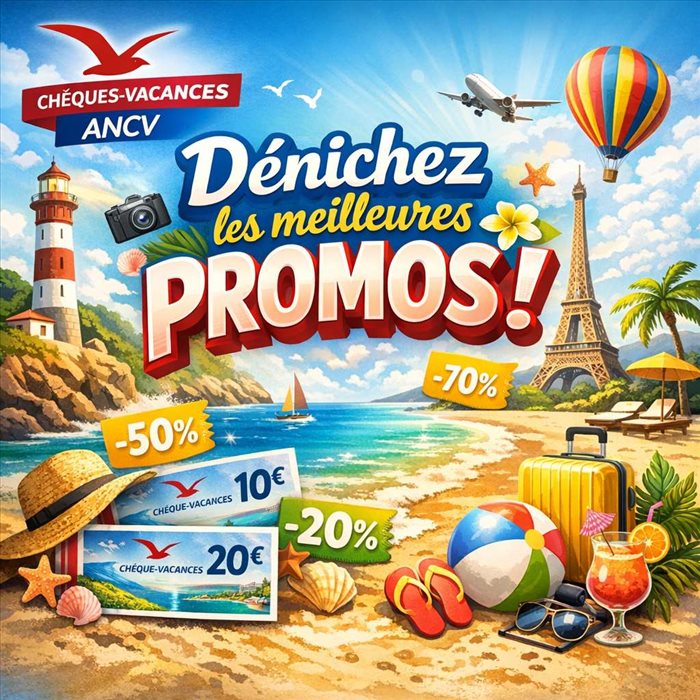 Chèques-Vacances ANCV : dénichez les meilleures promos