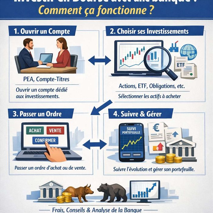  Investir en Bourse avec une banque : comment ça fonctionne ?