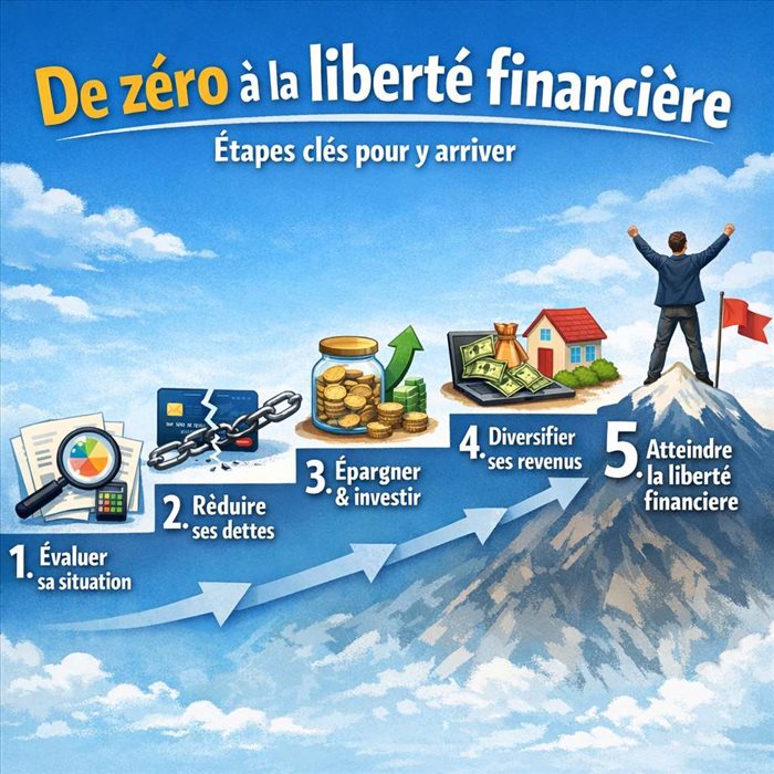 De zéro à la liberté financière : les étapes clés pour réussir
